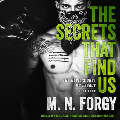 The Secrets That Find Us – omslag til lydbogen af M. N. Forgy
