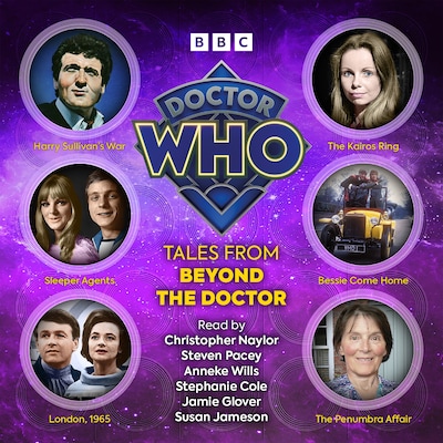 Doctor Who: Tales from Beyond the Doctor – omslag til lydbogen af Ian Marter, Stephen Gallagher, Paul Magrs