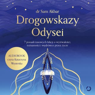 Drogowskazy Odysei. 7 ponadczasowych lekcji o wytrwałości, tożsamości i wędrówce przez życie – okładka audiobooka, autor Dr Sam Akbar