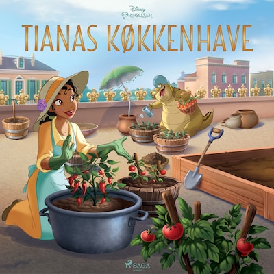 Prinsessen og frøen - Tianas køkkenhave – omslag til lydbogen af Disney