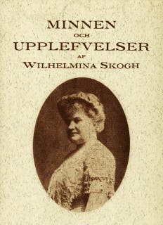 Minnen och upplevelser – omslag till ljudboken av Wilhelmina Skogh