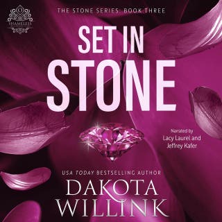 Set In Stone – omslag till ljudboken av Dakota Willink