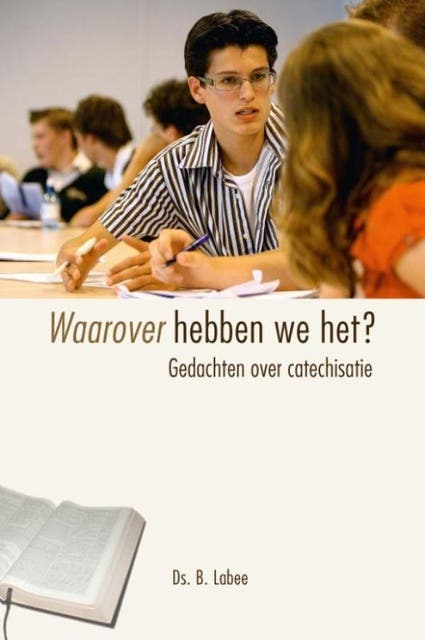 Waarover hebben we het – omslag van het luisterboek van B. Labee