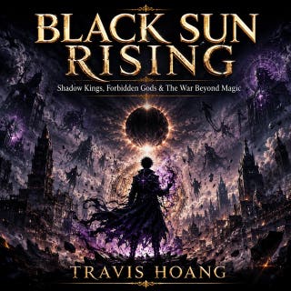 BLACK SUN RISING: Shadow Kings, Forbidden Gods & The War Beyond Magic – omslag till ljudboken av Travis Hoang