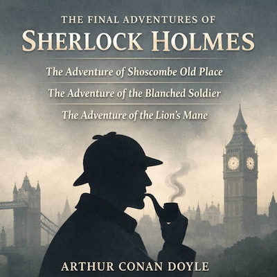 The Final Adventures of Sherlock Holmes – omslag til lydbogen af Arthur Conan Doyle