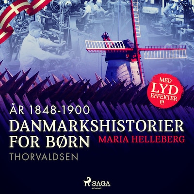 Danmarkshistorier for børn (33) (år 1848-1900) - Thorvaldsen – omslag til lydbogen af Maria Helleberg