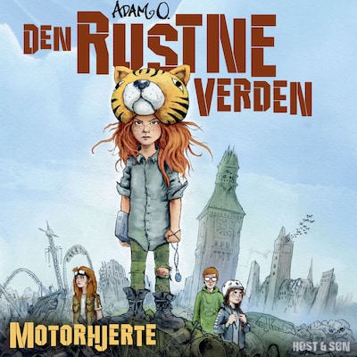 Den Rustne Verden - Motorhjerte – omslag til lydbogen af Adam O.
