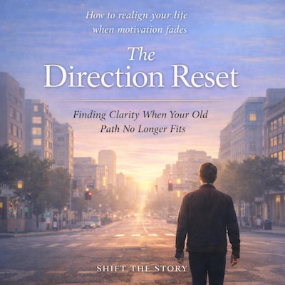 The Direction Reset – omslag til lydbogen af Shift The Story