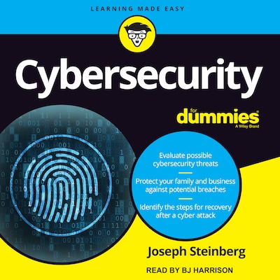 Cybersecurity For Dummies – omslag til lydbogen af Joseph Steinberg