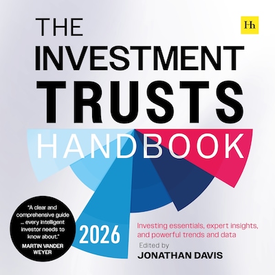 The Investment Trusts Handbook 2026 – omslag til lydbogen af Jonathan Davis