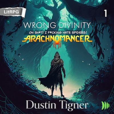 Wrong Divinity – omslag til lydbogen af Dustin Tigner