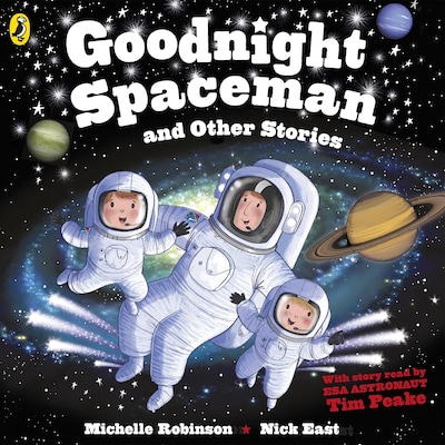 Goodnight Spaceman and Other Stories – omslag til lydbogen af Michelle Robinson