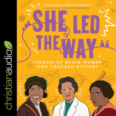 She Led the Way – omslag til lydbogen af Suzanne Curtis Briggs