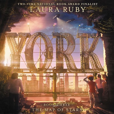 York: The Map of Stars – omslag til lydbogen af Laura Ruby