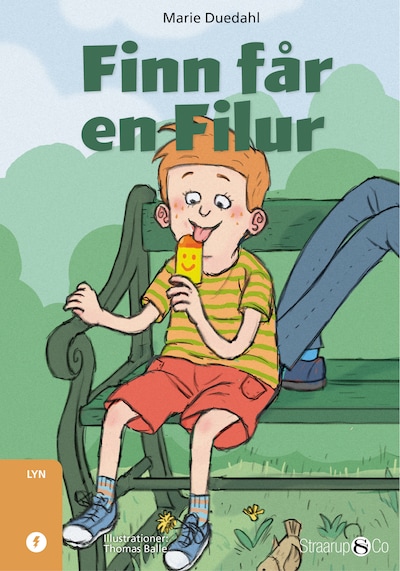 Finn får en Filur – omslag til lydbogen af Marie Duedahl