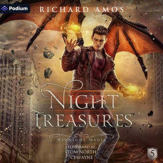 Night Treasures: Midnight Magic, Book 5 – omslag till ljudboken av Richard Amos