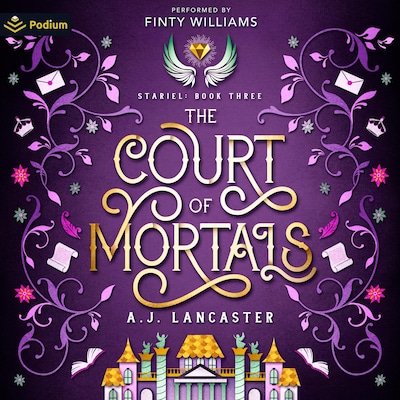 The Court of Mortals – omslag til lydbogen af AJ Lancaster