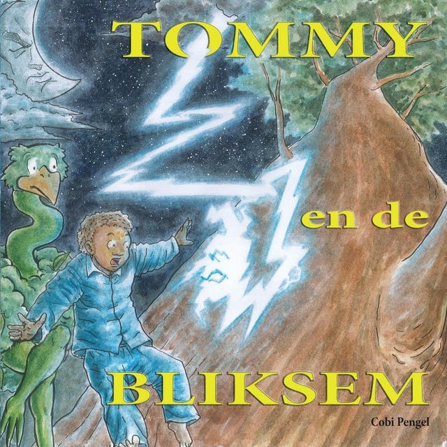 Tommy en de bliksem – omslag van het luisterboek van Cobi Pengel