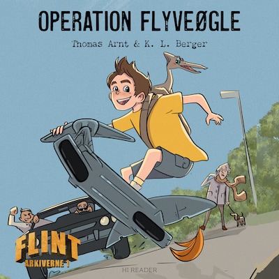 Operation Flyveøgle – omslag til lydbogen af K. L. Berger, Thomas Arnt