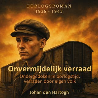 Onvermijdelijk verraad: Ondergedoken in oorlogstijd, verraden door eigen volk – omslag van het luisterboek van Johan den Hartogh
