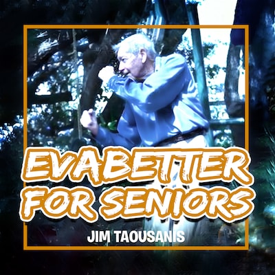 Evabetta For Seniors – omslag til lydbogen af Jim Taousanis