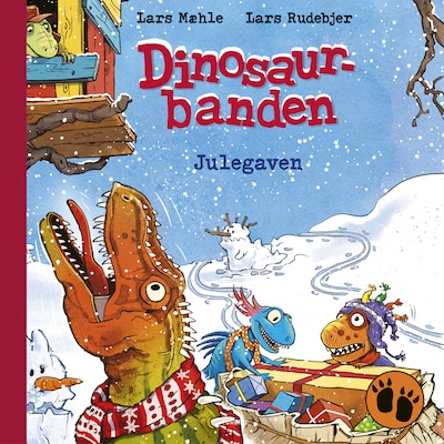 Dinosaurbanden – Julegaven – omslag til lydbogen af Lars Mæhle
