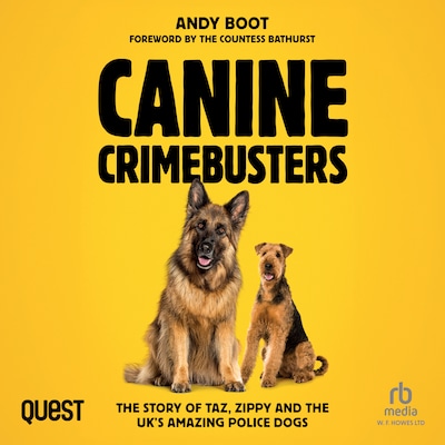 Canine Crimebusters – omslag til lydbogen af Andy Boot