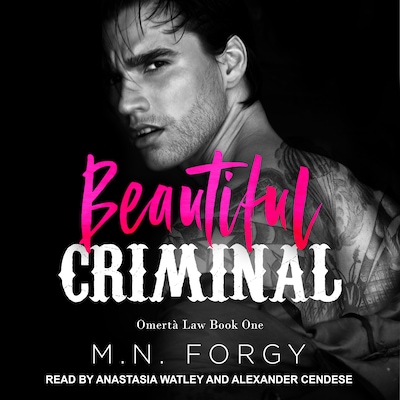 Beautiful Criminal – omslag til lydbogen af M. N. Forgy