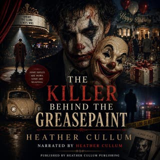 The Killer Behind the Greasepaint: A Fear of Clowns: A Mystery and Suspence Dark Thriller – omslag till ljudboken av Heather Cullum