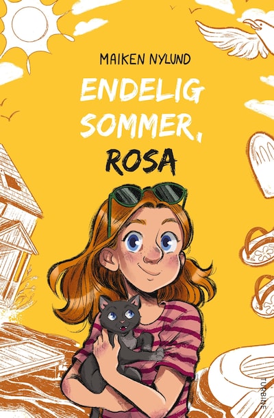 Endelig sommer, Rosa – omslag til lydbogen af Maiken Nylund