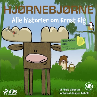 Hjørnebjørne - Alle historier om Ernst Elg – omslag til lydbogen af Niels Valentin