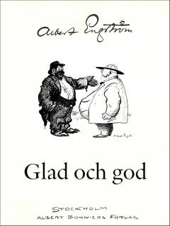 Glad och god – omslag till ljudboken av Albert Engström