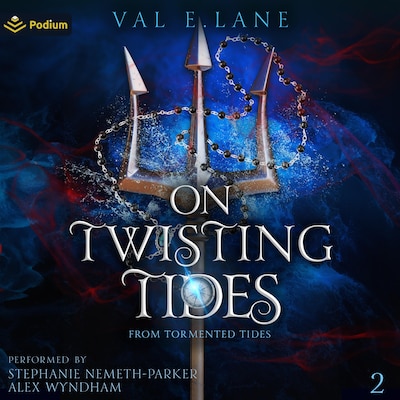 On Twisting Tides – omslag til lydbogen af Val E. Lane