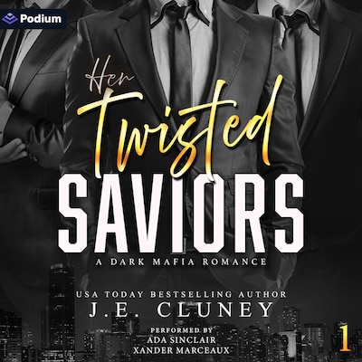 Her Twisted Saviors – omslag til lydbogen af J.E. Cluney