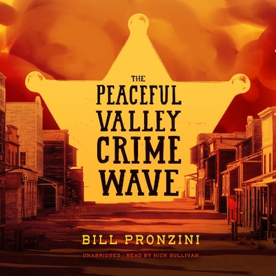 The Peaceful Valley Crime Wave – omslag til lydbogen af Bill Pronzini