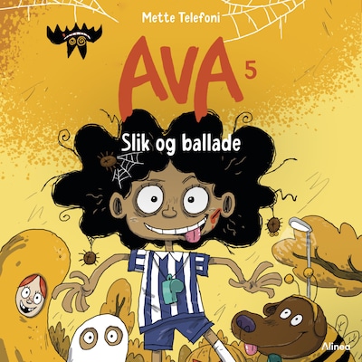 Ava 5 - Slik og ballade – omslag til lydbogen af Mette Telefoni