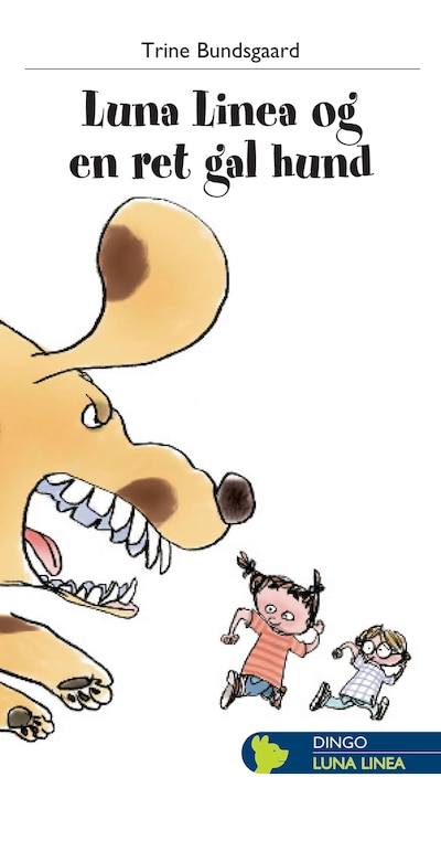 Luna Linea og en ret gal hund – omslag til lydbogen af Trine Bundsgaard
