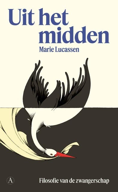Uit het midden: Filosofie van de zwangerschap – omslag van het luisterboek van Marie Lucassen