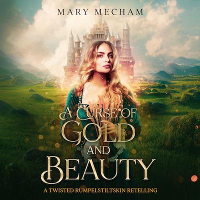 A Curse of Gold and Beauty – omslag til lydbogen af Mary Mecham