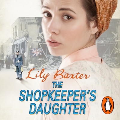 The Shopkeeper’s Daughter – omslag til lydbogen af Lily Baxter
