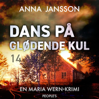 Dans på glødende kul – omslag til lydbogen af Anna Jansson