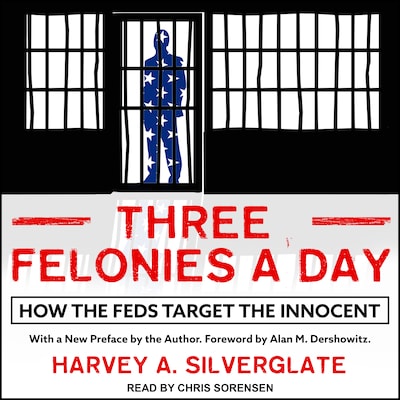 Three Felonies A Day – omslag til lydbogen af Harvey A. Silverglate