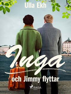Inga och Jimmy flyttar – omslag till ljudboken av Ulla Ek