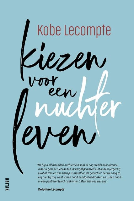 Kiezen voor een nuchter leven: De laatste druppel – omslag van het luisterboek van Kobe Lecompte