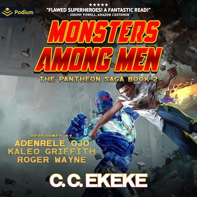 Monsters Among Men – omslag til lydbogen af C.C. Ekeke