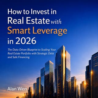 How to Invest in Real Estate with Smart Leverage in 2026: The Data-Driven Blueprint to Scaling Your Real Estate Portfolio with Strategic Debt and Safe Financing – omslag till ljudboken av Alan Wen