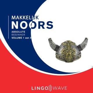 Makkelijk Noors - Absolute beginner - Volume 1 van 3 – omslag van het luisterboek van Lingo Wave