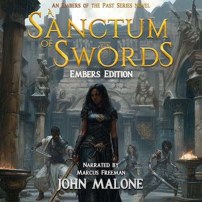 A Sanctum of Swords Embers Edition – omslag til lydbogen af John Malone