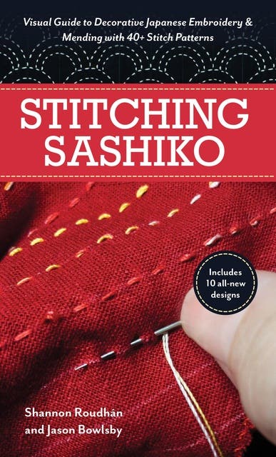 Stitching Sashinko – omslag til lydbogen af Jason Bowlsby, Shannon Roudhán