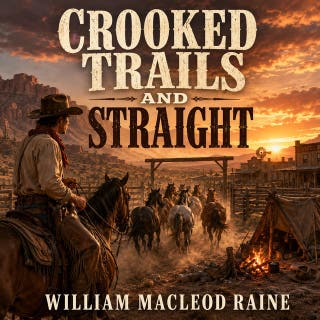 Crooked Trails And Straight: A riveting Western saga of outlaws, loyalty, and survival in the untamed frontier. – omslag till ljudboken av William MacLeod Raine